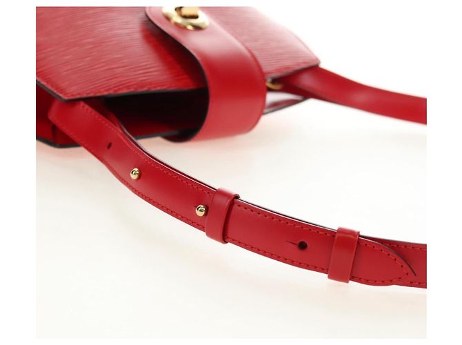 LOUIS VUITTON Epi Cluny Shoulder Bag Rojo M52257 LV Auth am11655V Roja - vista 8