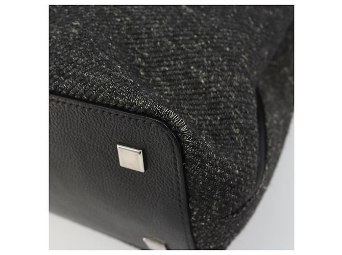 Borsa CARTIER in tela nera e argento Auth ka4465 Nero - vista 10