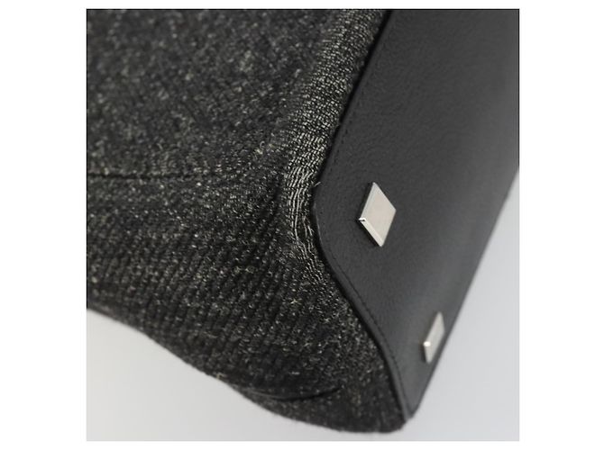 Borsa CARTIER in tela nera e argento Auth ka4465 Nero - vista 13