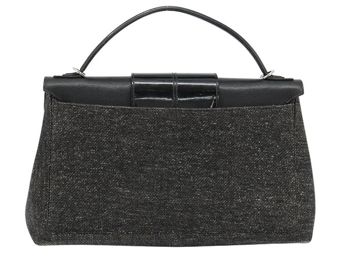 Borsa CARTIER in tela nera e argento Auth ka4465 Nero - vista 3