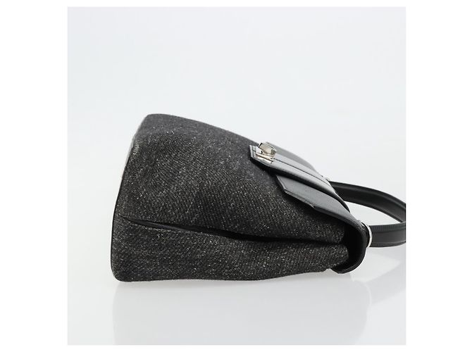Borsa CARTIER in tela nera e argento Auth ka4465 Nero - vista 4