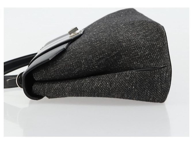Borsa CARTIER in tela nera e argento Auth ka4465 Nero - vista 5