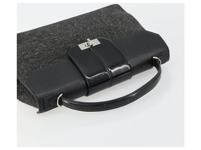 Borsa CARTIER in tela nera e argento Auth ka4465 Nero - vista 6