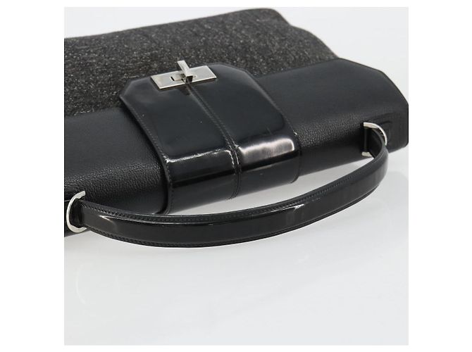 Borsa CARTIER in tela nera e argento Auth ka4465 Nero - vista 7
