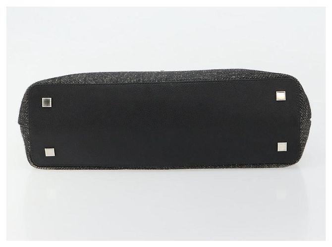 Borsa CARTIER in tela nera e argento Auth ka4465 Nero - vista 9