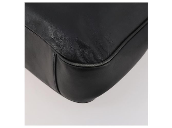 Borsa a Spalla GUCCI Bamboo in Pelle 2way Nero Oro 001 2852 1577 0 Auth 180222 D'oro - vista 14