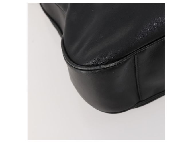 Borsa a Spalla GUCCI Bamboo in Pelle 2way Nero Oro 001 2852 1577 0 Auth 180222 D'oro - vista 15