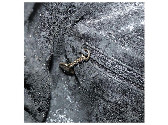 Borsa a Spalla GUCCI Bamboo in Pelle 2way Nero Oro 001 2852 1577 0 Auth 180222 D'oro - vista 20