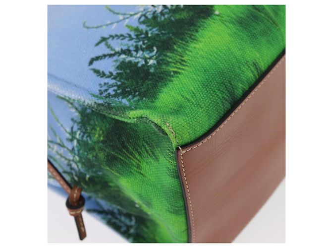 LOEWE LOEWE �~ Studio Ghibli Borsa Medium Totoro & Small Totoro Auth 167358SM Blu chiaro - vista 16