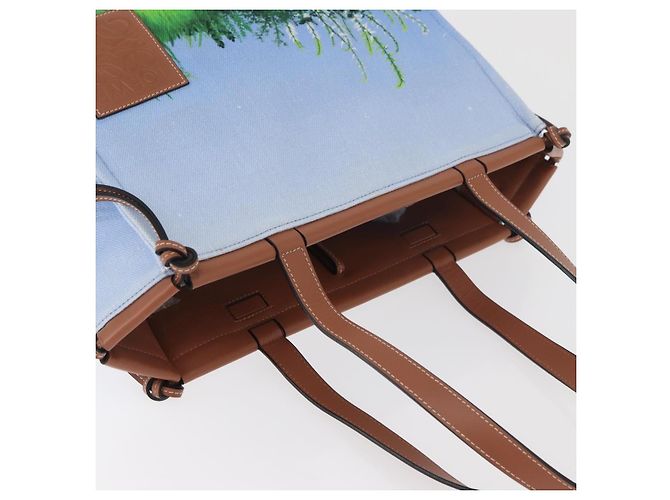 LOEWE LOEWE �~ Studio Ghibli Borsa Medium Totoro & Small Totoro Auth 167358SM Blu chiaro - vista 6