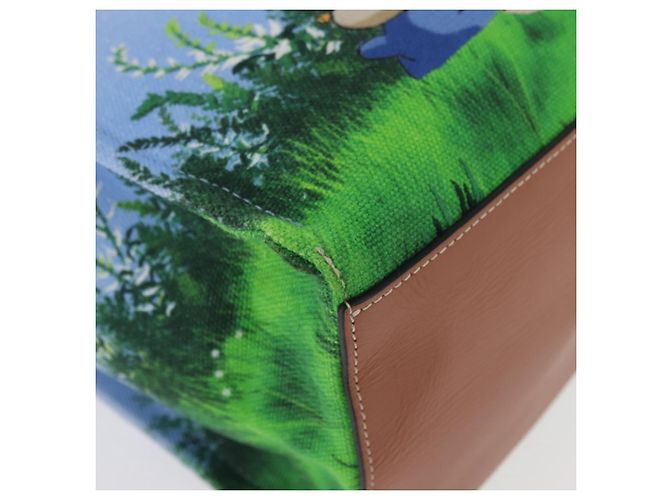 LOEWE LOEWE �~ Studio Ghibli Borsa Medium Totoro & Small Totoro Auth 167358SM Blu chiaro - vista 8