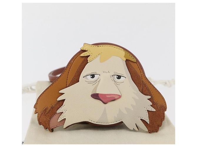 LOEWE Studio Ghibli Cookie Pouch Hin Howl's Moving Castle Auth 167379SM Marrone - vista 12