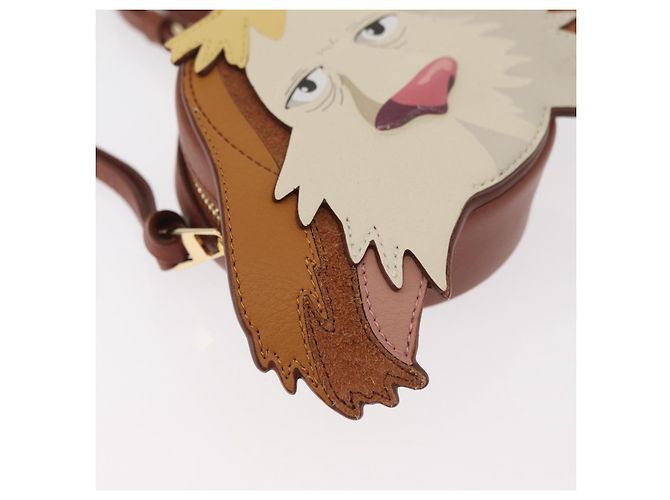 LOEWE Studio Ghibli Cookie Pouch Hin Howl's Moving Castle Auth 167379SM Marrone - vista 14