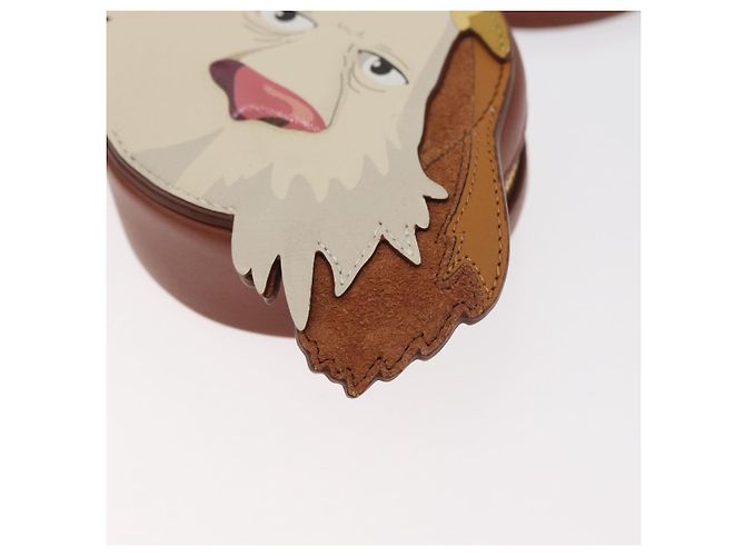 LOEWE Studio Ghibli Cookie Pouch Hin Howl's Moving Castle Auth 167379SM Marrone - vista 15