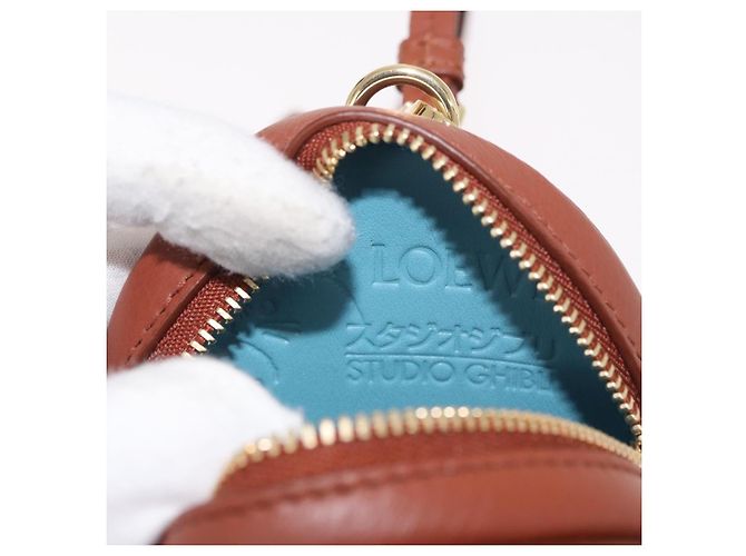 LOEWE Studio Ghibli Cookie Pouch Hin Howl's Moving Castle Auth 167379SM Marrone - vista 18
