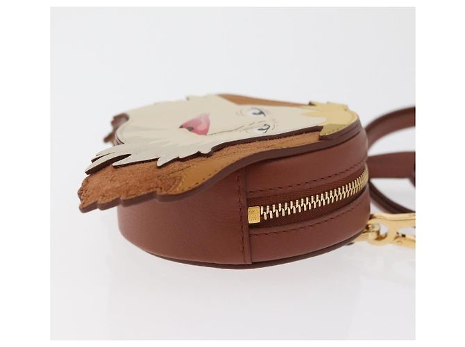 LOEWE Studio Ghibli Cookie Pouch Hin Howl's Moving Castle Auth 167379SM Marrone - vista 3