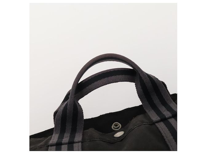 Hermès Borsa Fourre Tout HERMES 2 Set Cotone Nero Navy Autentica 181810 Blu navy - vista 14