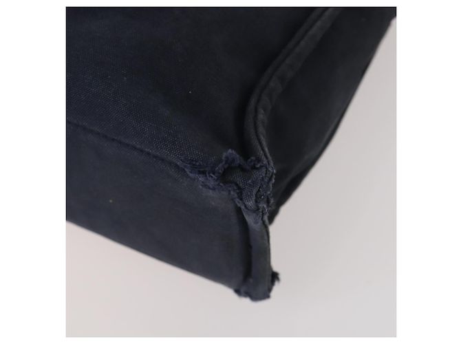 Hermès Borsa Fourre Tout HERMES 2 Set Cotone Nero Navy Autentica 181810 Blu navy - vista 8