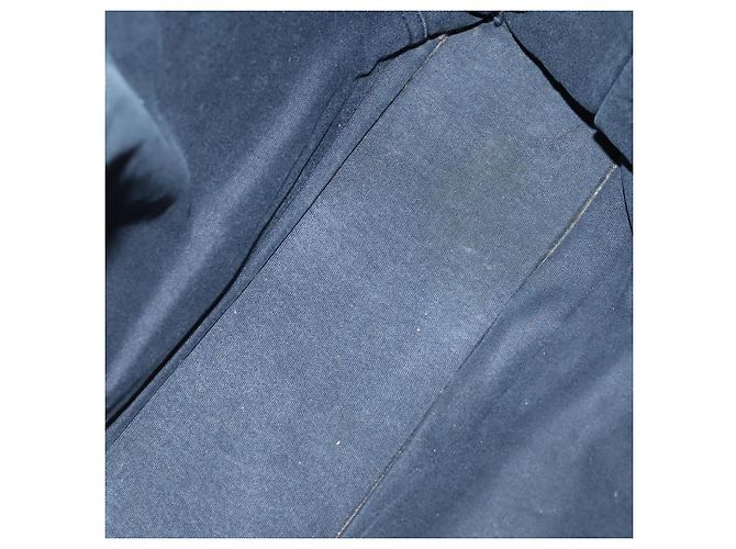 Hermès Borsa Fourre Tout HERMES 2 Set Cotone Nero Navy Autentica 181810 Blu navy - vista 9