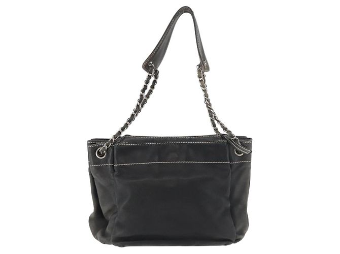 CHANEL Chain Shoulder Bag Lammleder Schwarz CC Auth BA13139 - Ansicht 3