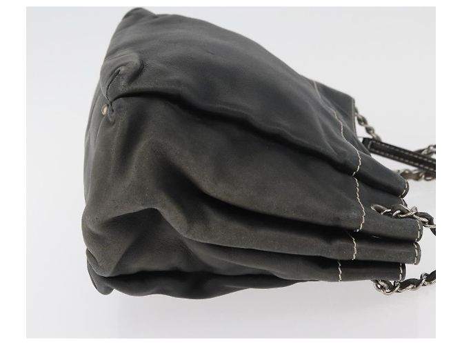 CHANEL Chain Shoulder Bag Lammleder Schwarz CC Auth BA13139 - Ansicht 4