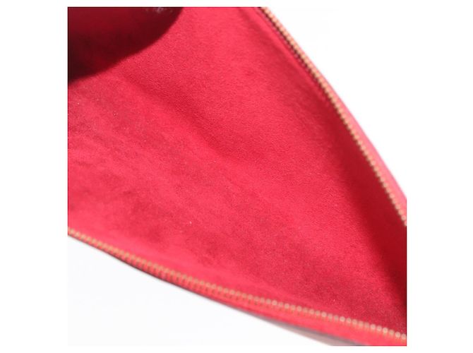 LOUIS VUITTON Epi Pochette Accessoires Pochette Rossa M52947 LV Auth BA12612A Rosso - vista 10