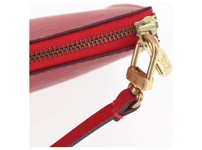 LOUIS VUITTON Epi Pochette Accessoires Pochette Rossa M52947 LV Auth BA12612A Rosso - vista 9