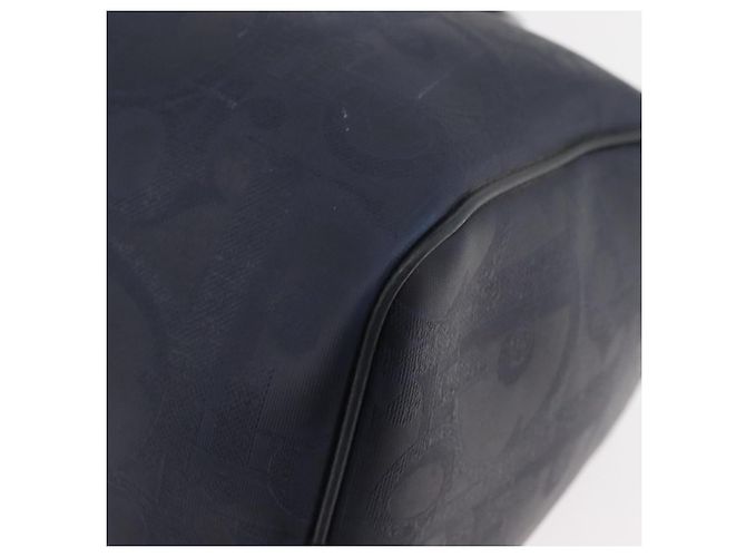 Borsa Christian Dior Trotter Canvas Blu Navy Oro Autentica bs35238 D'oro - vista 11