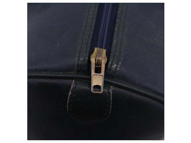 Borsa Christian Dior Trotter Canvas Blu Navy Oro Autentica bs35238 D'oro - vista 14