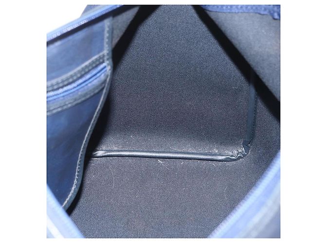 Borsa Christian Dior Trotter Canvas Blu Navy Oro Autentica bs35238 D'oro - vista 18