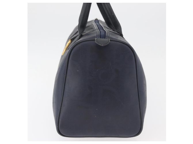 Borsa Christian Dior Trotter Canvas Blu Navy Oro Autentica bs35238 D'oro - vista 4