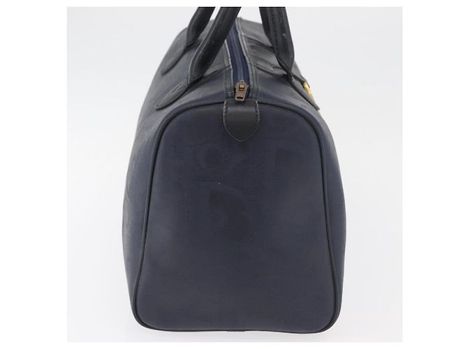 Borsa Christian Dior Trotter Canvas Blu Navy Oro Autentica bs35238 D'oro - vista 5