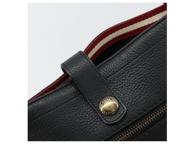 Borsa a Spalla BALLY in Pelle Nera Auth 173982 Nero - vista 10