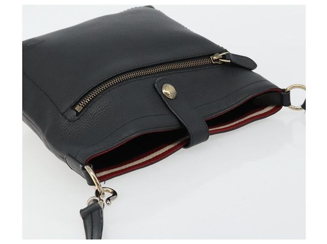 Borsa a Spalla BALLY in Pelle Nera Auth 173982 Nero - vista 6