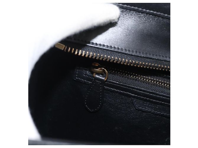 Céline CELINE Luggage Mini Shopper Handtasche Leder Rosa Schwarz Authentisch am11689V Pink - Ansicht 22