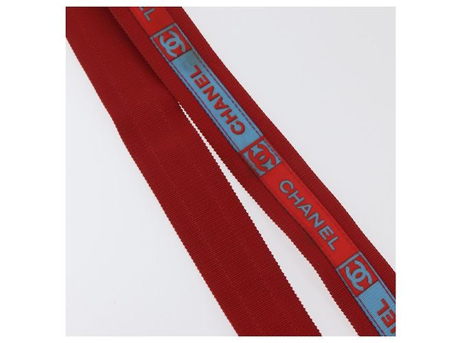 CHANEL Tracolla sport in nylon rossa con CC argento Autentica 180919 Rosso - vista 5