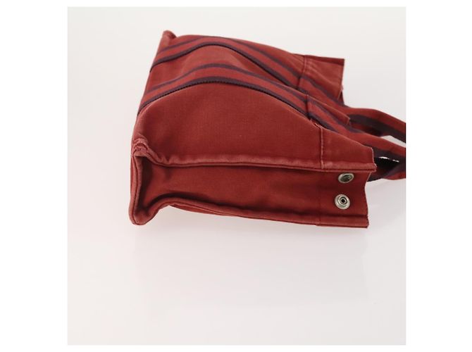 Hermès Borsa Fourre Tout HERMES in cotone 4 Set Nero Rosso grigio Autentico ti3922 Marrone - vista 16