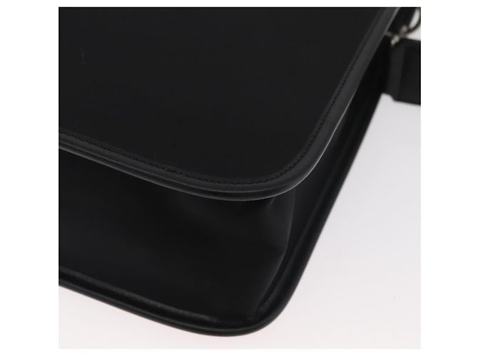 Borsa Business BURBERRY in Nylon 2way Nero Argento Auth 182417 - vista 16