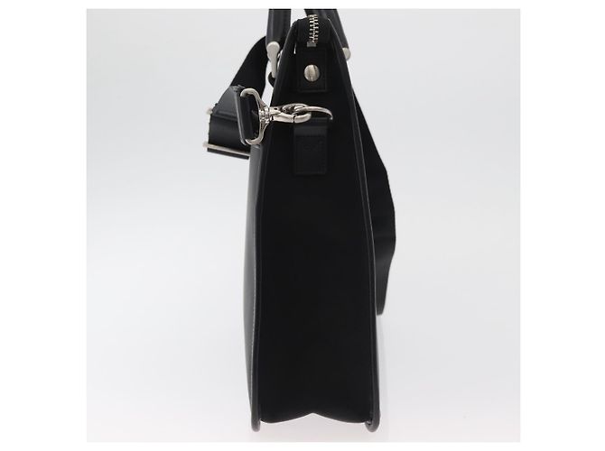 Borsa Business BURBERRY in Nylon 2way Nero Argento Auth 182417 - vista 3