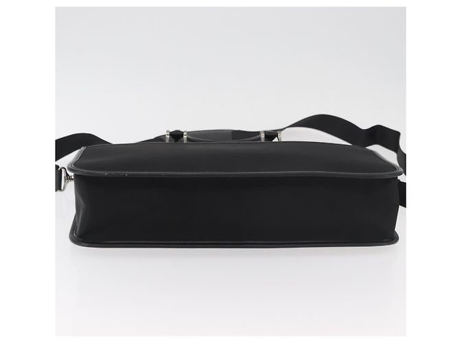 Borsa Business BURBERRY in Nylon 2way Nero Argento Auth 182417 - vista 5