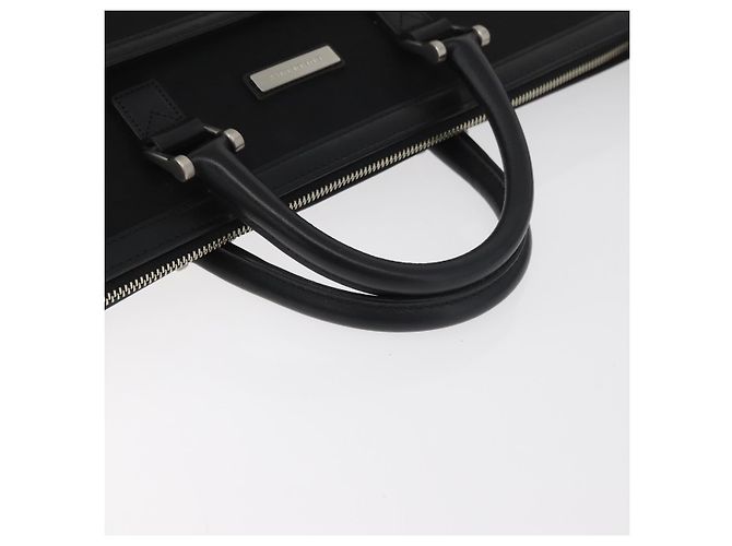 Borsa Business BURBERRY in Nylon 2way Nero Argento Auth 182417 - vista 7