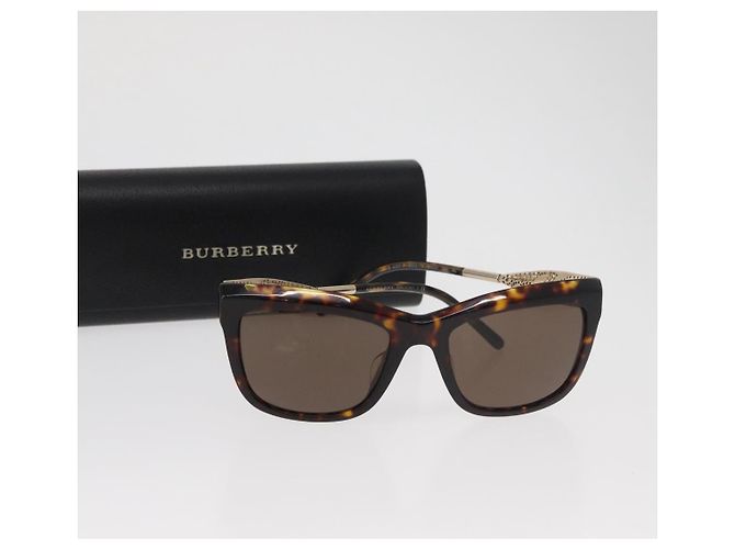 Gafas de sol BURBERRY Tortoise de plástico Brown Auth BA13227 Castaño - vista 12
