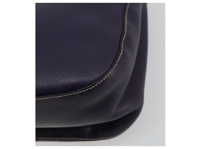 Borsa a Spalla con Catena PRADA in Pelle Viola e Oro Auth 171280V D'oro Porpora - vista 15