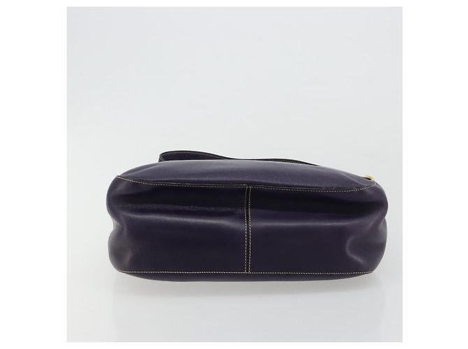 Borsa a Spalla con Catena PRADA in Pelle Viola e Oro Auth 171280V D'oro Porpora - vista 5