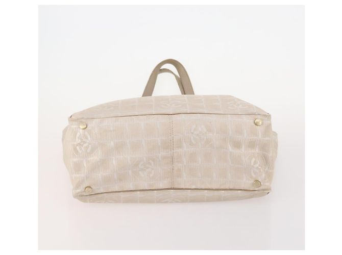 CHANEL Neue Travel Line Tote Bag Nylon 4 Set Beige CC Auth ti3920 - Ansicht 18
