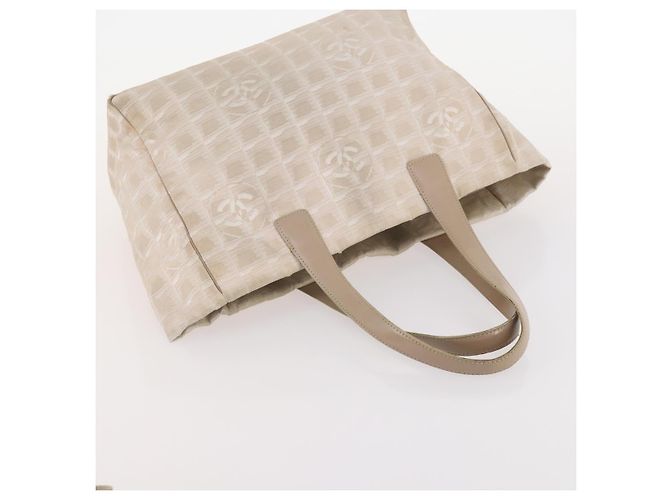 CHANEL Neue Travel Line Tote Bag Nylon 4 Set Beige CC Auth ti3920 - Ansicht 23