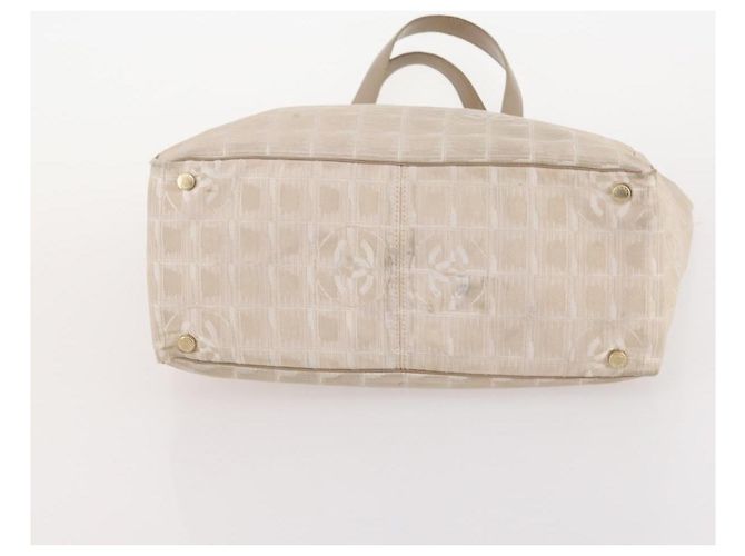 CHANEL Neue Travel Line Tote Bag Nylon 4 Set Beige CC Auth ti3920 - Ansicht 24