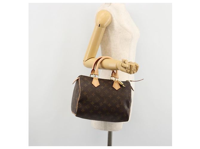 LOUIS VUITTON Bolso Monogram Speedy 25 M41528 LV Auth 181842SAV Monograma - vista 24