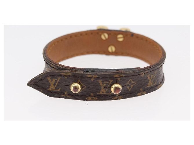 LOUIS VUITTON Monogram Charm metal 2 Set Gold LV Auth BA13247 D'oro Monogramma - vista 3