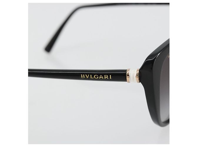 Bulgari Occhiali da sole BVLGARI in plastica Nero Auth BA13257 - vista 8